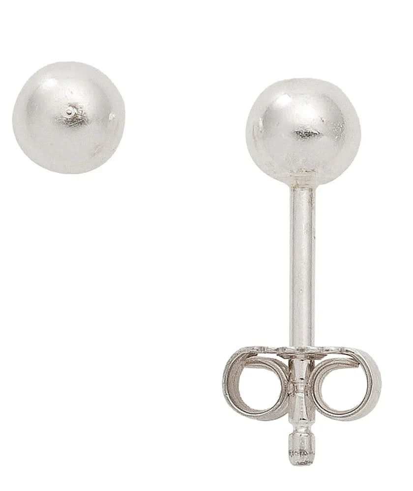 Ohrstecker Kugel 925 Silber rhodiniert - Firma Holzenplotz - Silberketten - Goldketten.de