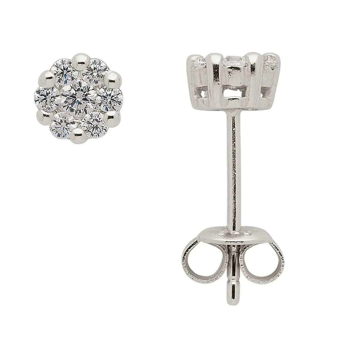 Ohrstecker Zirkonia 925 Silber rhodiniert - Firma Holzenplotz - Silberketten - Goldketten.de
