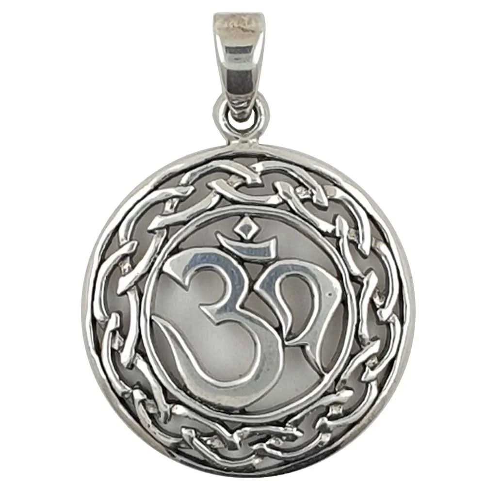 Om Aum Anhänger Schmuck - Om - Sanskrit 925er Silber - Firma Holzenplotz - Silberketten - Goldketten.de