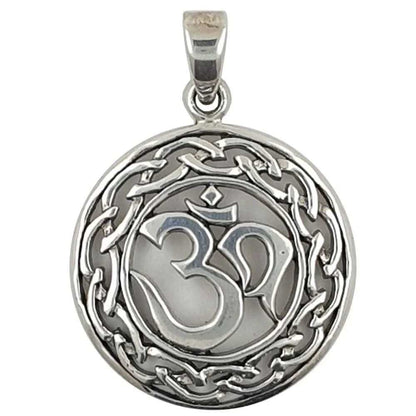 Om Aum Anhänger Schmuck - Om - Sanskrit 925er Silber - Firma Holzenplotz - Silberketten - Goldketten.de