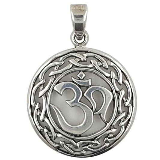 Om Aum Anhänger Schmuck - Om - Sanskrit 925er Silber - Firma Holzenplotz - Silberketten - Goldketten.de