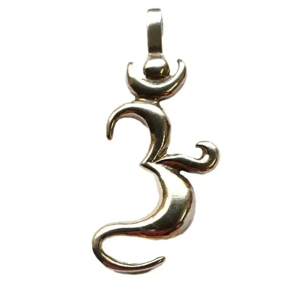 Om Schmuck Anhänger 925er Silber - Om - 42x20mm - Firma Holzenplotz - Silberketten - Goldketten.de