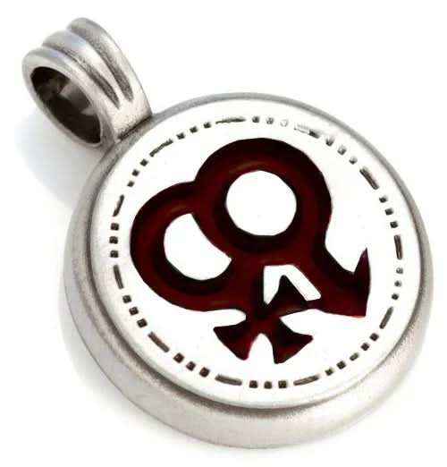 Bico Schmuck Anhänger Hetreros rot - Modern - Durchmesser 26mm