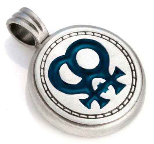 Original Bico Australia Australien Schmuck Anhänger Sapho hellblau - Modern -