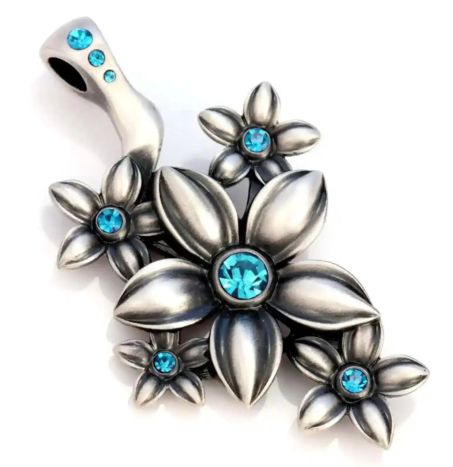 Original Bico Australia Schmuck Anhänger Blumen mit Kristallen