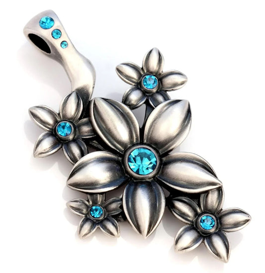 Original Bico Australia Schmuck Anhänger Blumen mit Kristallen - Firma Holzenplotz - Silberketten - Goldketten.de
