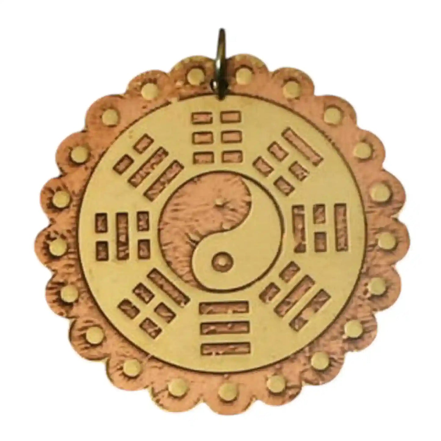 Pah Kwa und die große Monade Durchmesser: 33mm  Messing Kupfer 