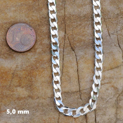 Panzerkette Halskette  925 Sterlingsilber Auswahl