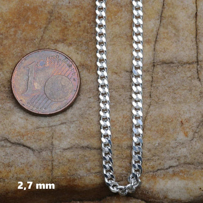 Panzerkette Halskette  925 Sterlingsilber Auswahl