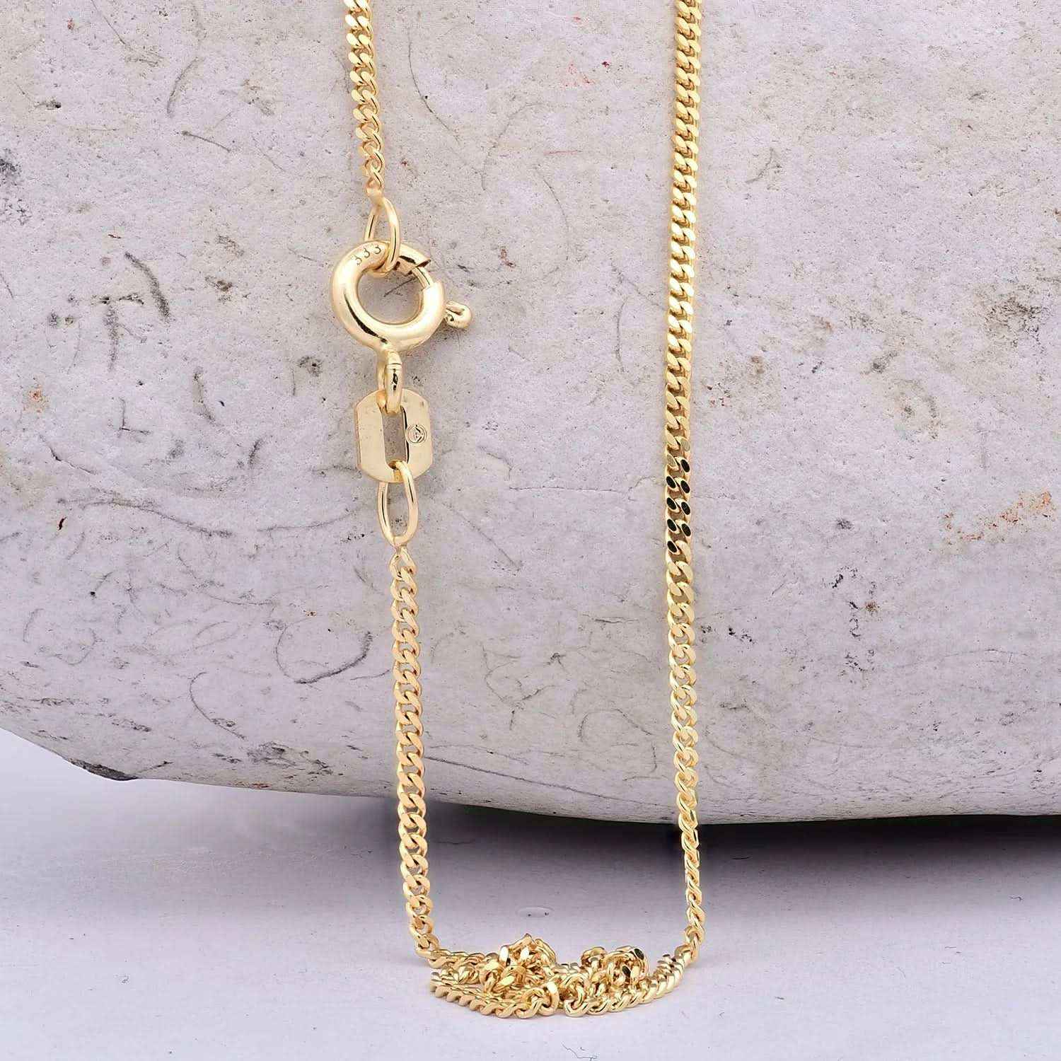 Panzerkette Halskette Breite 1,4 mm - 333 - 8 Karat Gold Auswahl - Firma Holzenplotz - Silberketten-Goldketten.de 