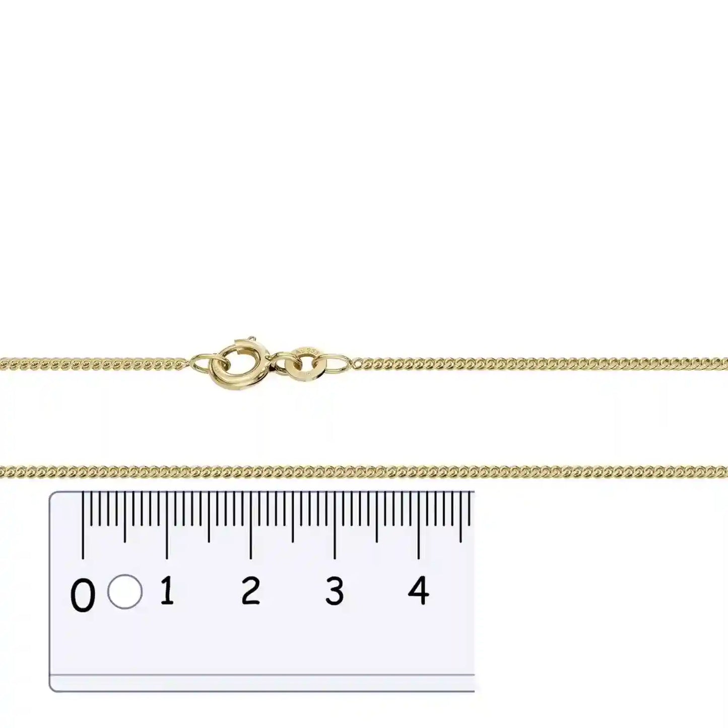 Panzerkette Halskette Breite 1,4 mm - 333 - 8 Karat Gold Auswahl - Firma Holzenplotz - Silberketten-Goldketten.de 
