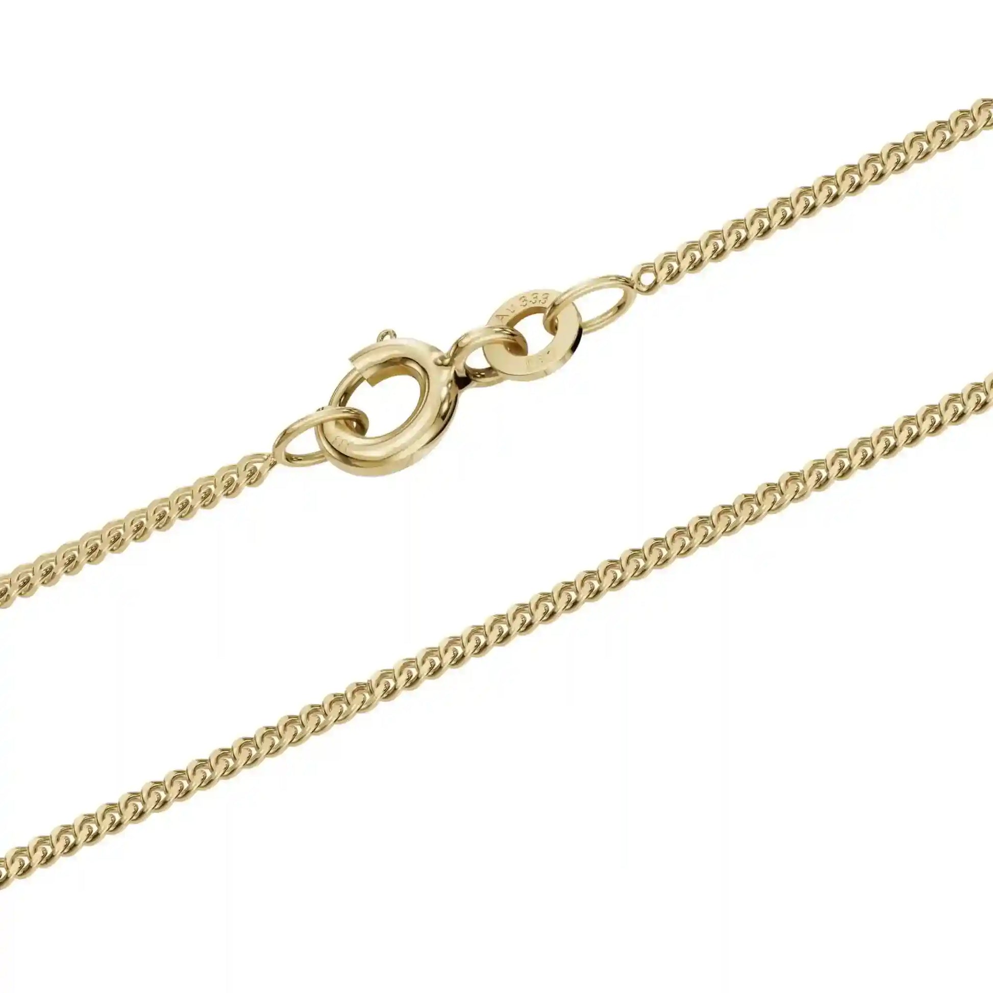 Panzerkette Halskette Breite 1,4 mm - 333 - 8 Karat Gold Auswahl - Firma Holzenplotz - Silberketten-Goldketten.de 