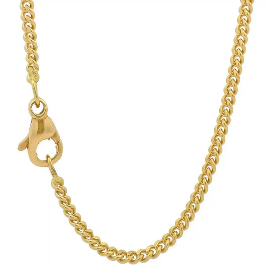 Panzerkette Halskette Breite 2.1 mm - 750 - 18 Karat Gold Auswahl - Firma Holzenplotz - Silberketten-Goldketten.de 
