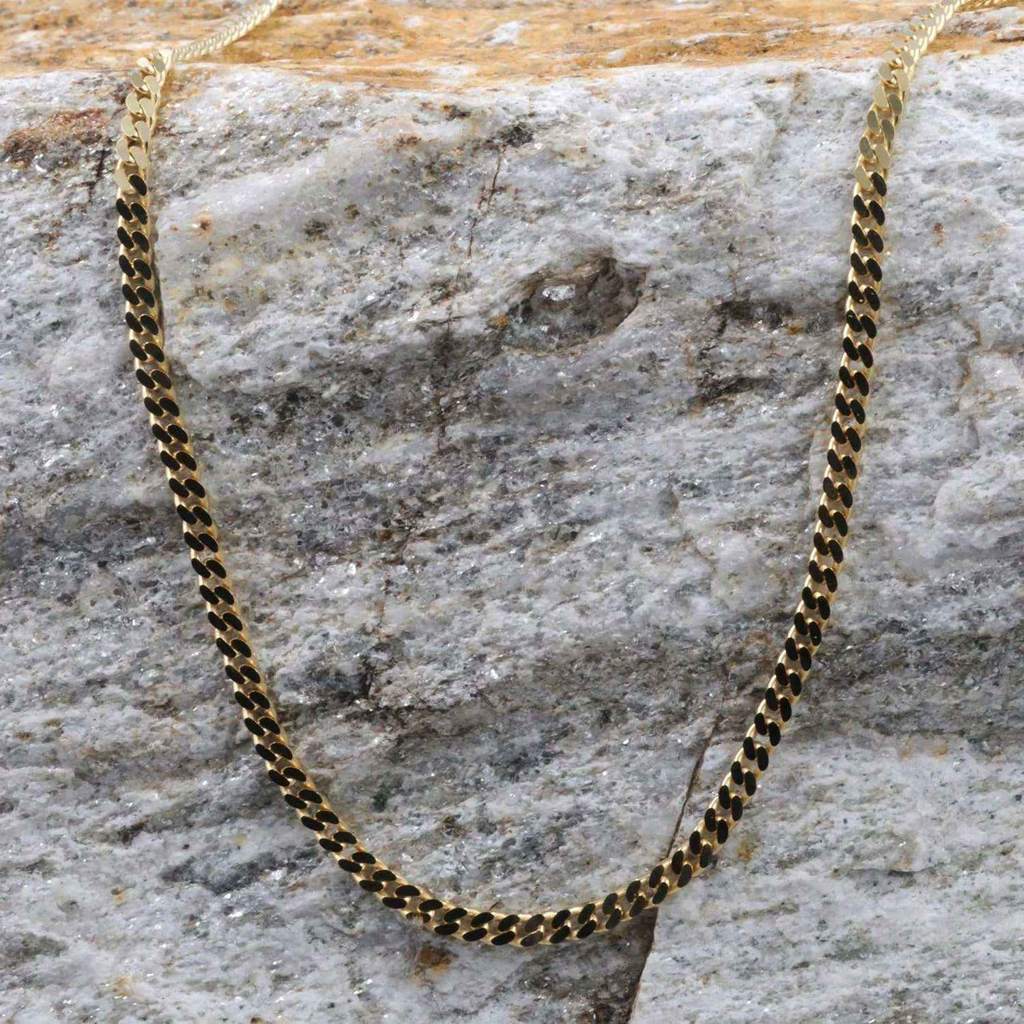 Panzerkette Halskette Breite 2,7 mm - 750 - 18 Karat Gold Auswahl