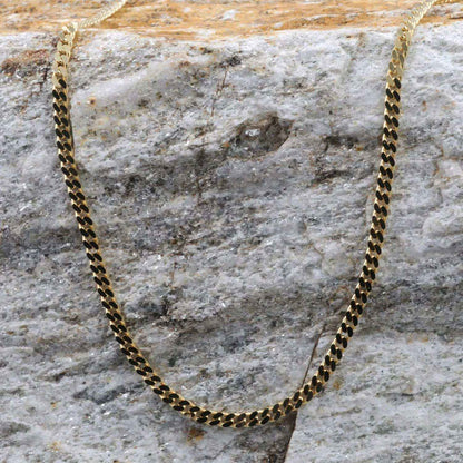 Panzerkette Halskette Breite 2,7 mm - 750 - 18 Karat Gold Auswahl