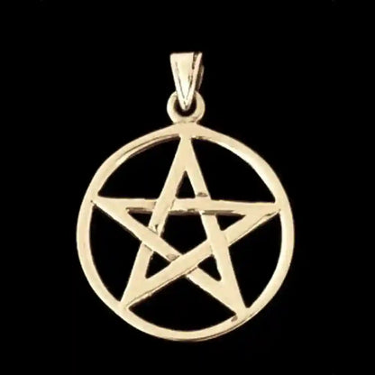 Pentagramm Bronze Anhänger Schmuck -  32x23mm