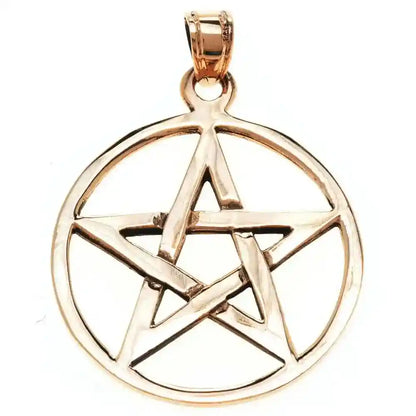 Pentagramm Bronze Anhänger Schmuck -  32x23mm