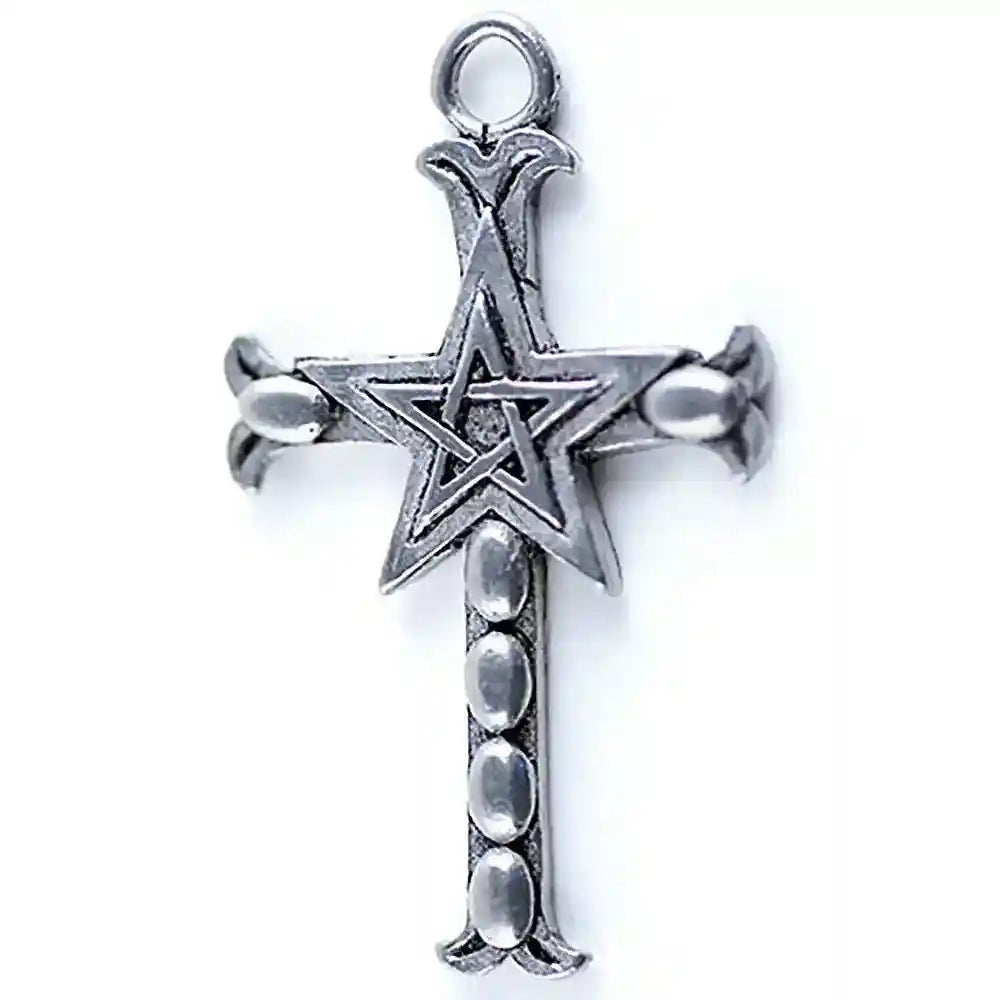 Pentagramm Kreuz - Pentagramm - - Firma Holzenplotz - Silberketten-Goldketten.de 