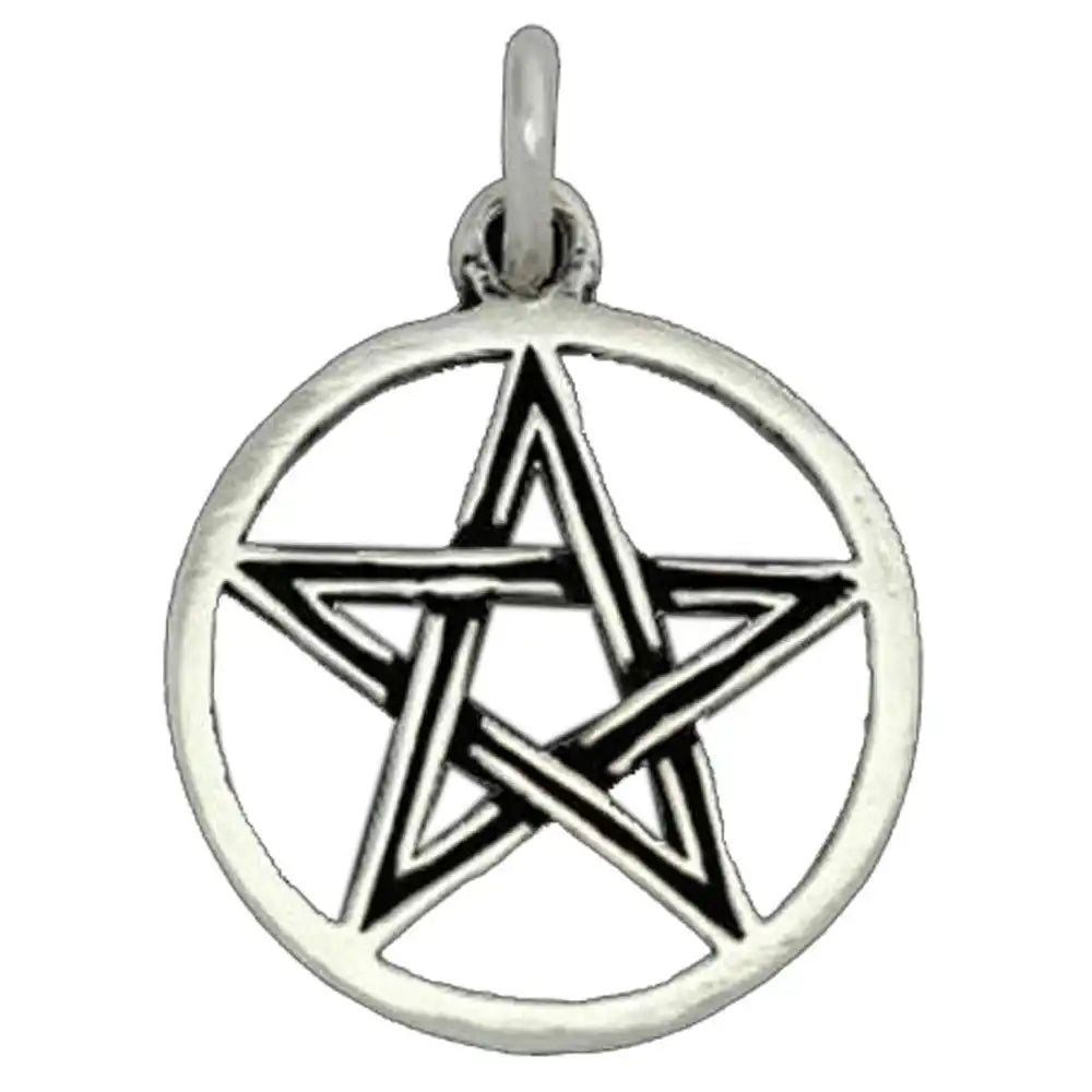 Pentagramm Schmuck Anhänger 925er Silber - Pentagramm - 27x19mm - Firma Holzenplotz - Silberketten - Goldketten.de