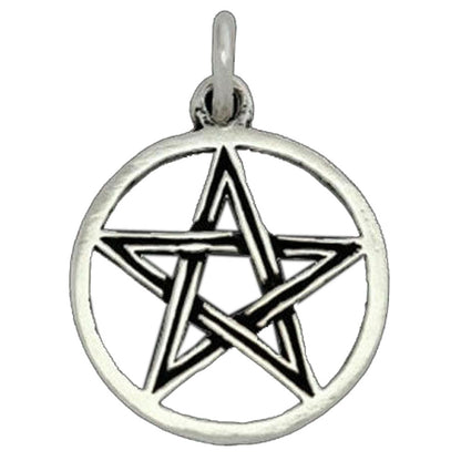 Pentagramm Schmuck Anhänger 925er Silber - Pentagramm - 27x19mm - Firma Holzenplotz - Silberketten - Goldketten.de