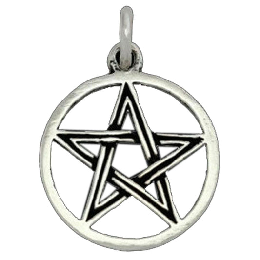 Pentagramm Schmuck Anhänger 925er Silber - Pentagramm - 27x19mm - Firma Holzenplotz - Silberketten - Goldketten.de