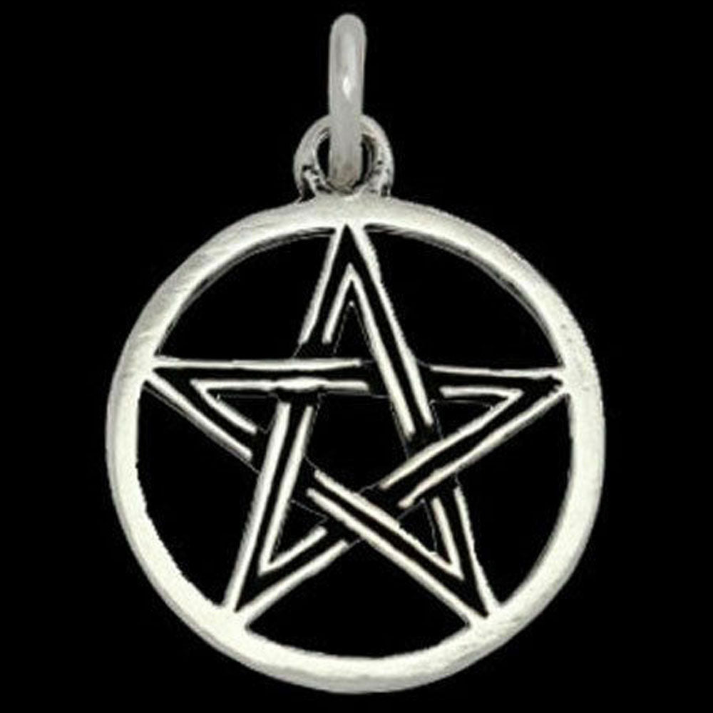 Pentagramm Schmuck Anhänger 925er Silber - Pentagramm - 27x19mm - Firma Holzenplotz - Silberketten - Goldketten.de