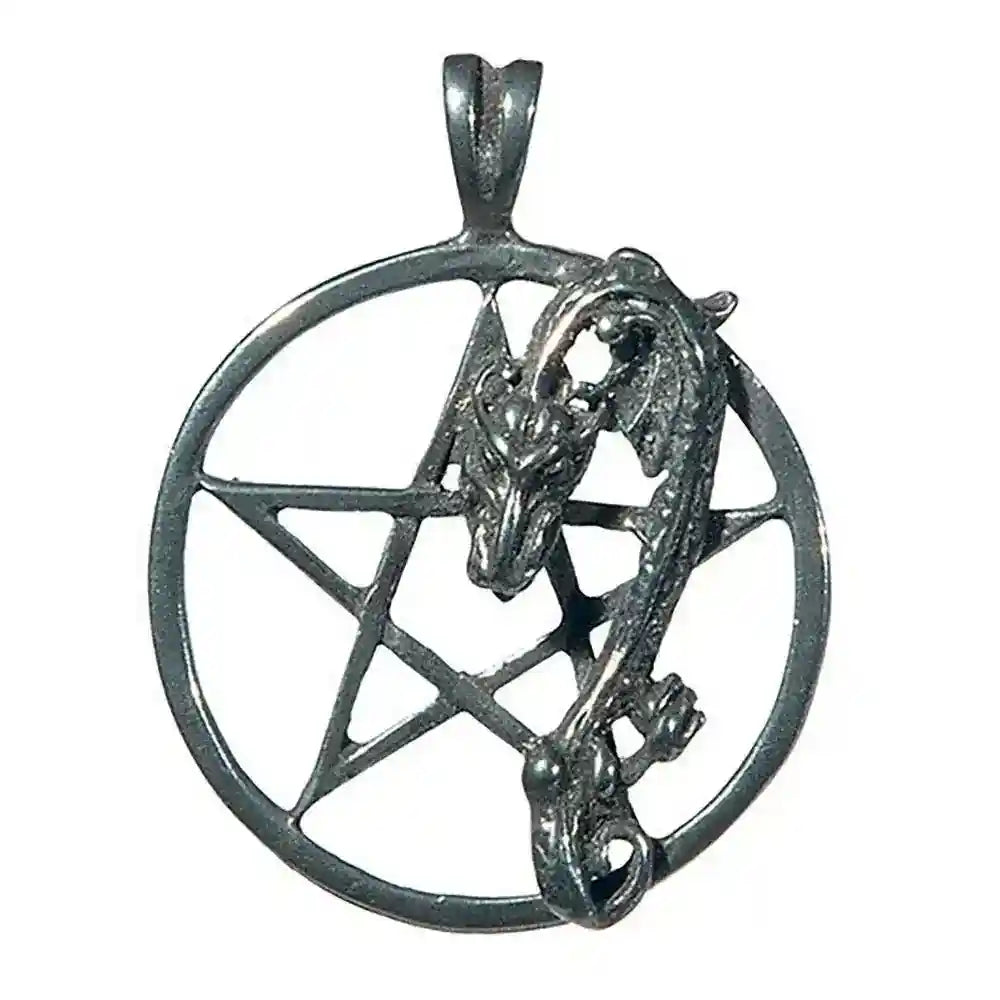 Pentakel des Drachen Anhänger Schmuck - Drachen , Pentagramm -