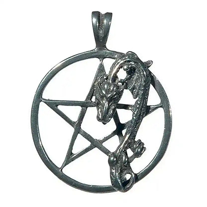 Pentakel des Drachen Anhänger Schmuck - Drachen , Pentagramm -