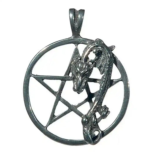 Pentakel des Drachen Anhänger Schmuck - Drachen , Pentagramm -
