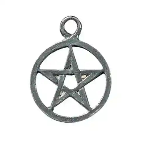 Pentakel klein Zinn Anhänger Schmuck - Pentagramm -