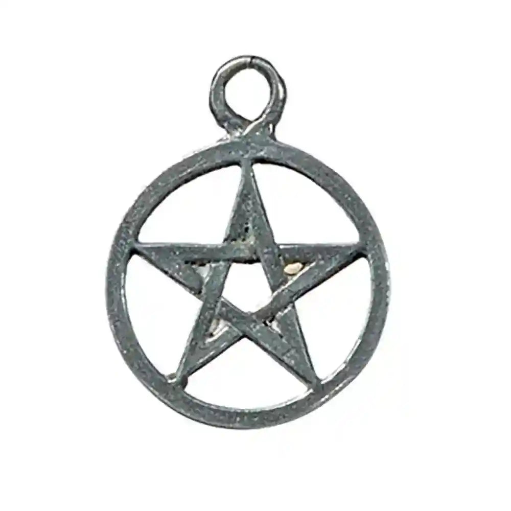Pentakel klein Zinn Anhänger Schmuck - Pentagramm -
