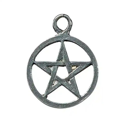 Pentakel klein Zinn Anhänger Schmuck - Pentagramm -
