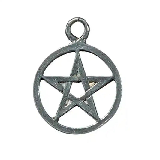 Pentakel klein Zinn Anhänger Schmuck - Pentagramm -