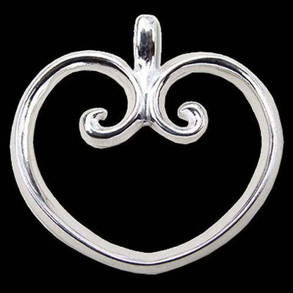 Perfektes Herz Schmuck Anhänger 925er Silber sonstige Symbole 34x32mm - Firma Holzenplotz - Silberketten-Goldketten.de 