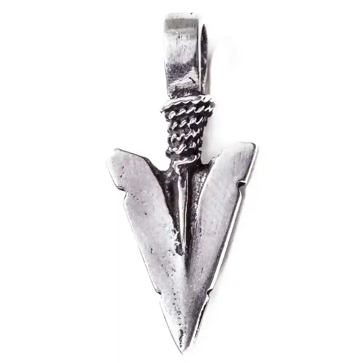 Pfeilspitze Schmuck Anhänger 925er Silber - Waffen - 26x12mm
