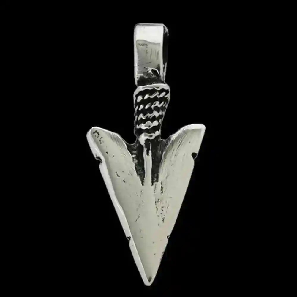 Pfeilspitze Schmuck Anhänger 925er Silber - Waffen - 26x12mm