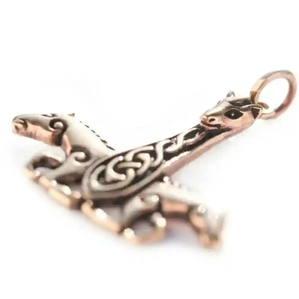 Pferdehammer massiv Bronze Anhänger Schmuck - Thorhammer - 43x38mm der Ösendurchmesser ist ca. 5mm