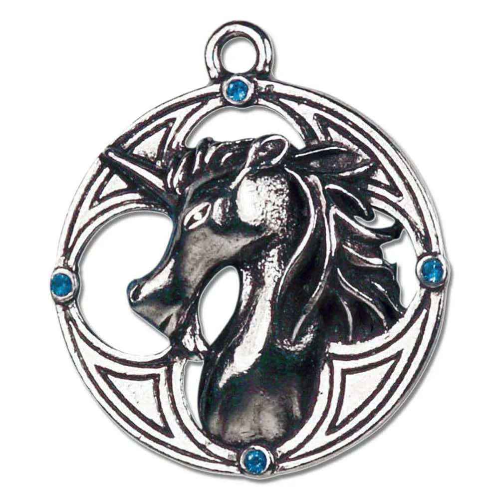 Plantaganet Einhorn Anhänger Schmuck Mit Halskette 34x30mm