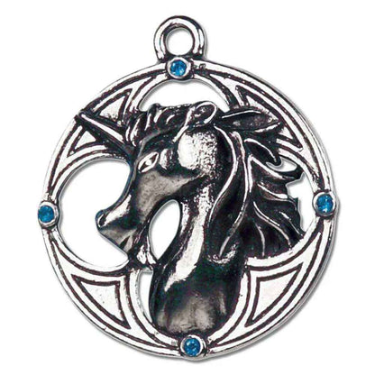 Plantaganet Einhorn Anhänger Schmuck Mit Halskette 34x30mm