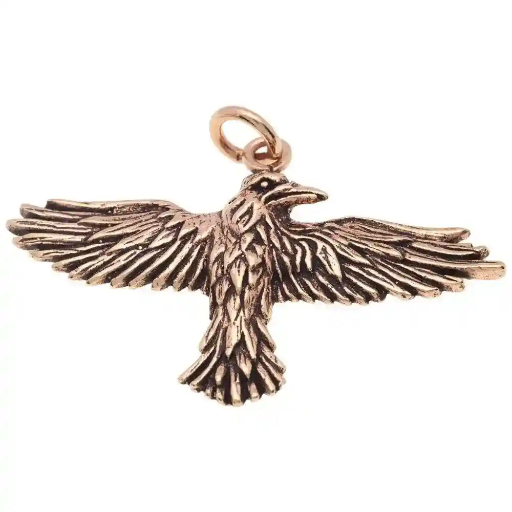 Rabe Vogel Adler Krähe Schmuck Anhänger Bronze - Vögel - - Firma Holzenplotz - Silberketten-Goldketten.de 