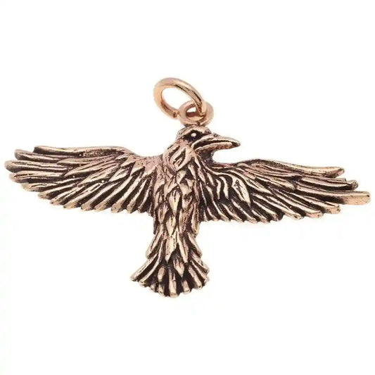 Rabe Vogel Adler Krähe Schmuck Anhänger Bronze - Vögel - - Firma Holzenplotz - Silberketten-Goldketten.de 