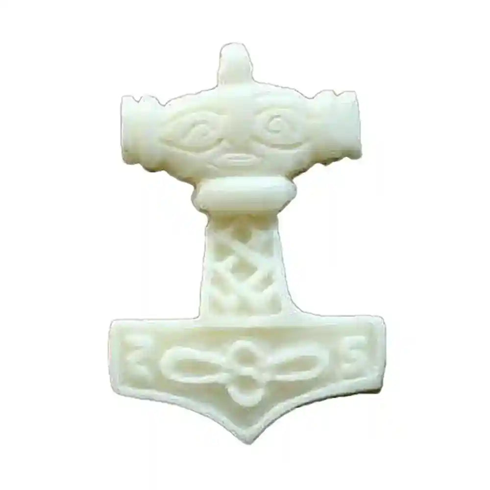Rinderknochen Thorshammer Anhänger Schmuck - Thorhammer - 35x25mm