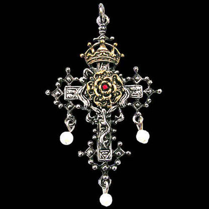 Rosenkreuz von Hampton Court Anhänger Schätze von Albion von Briar - 34x54mm