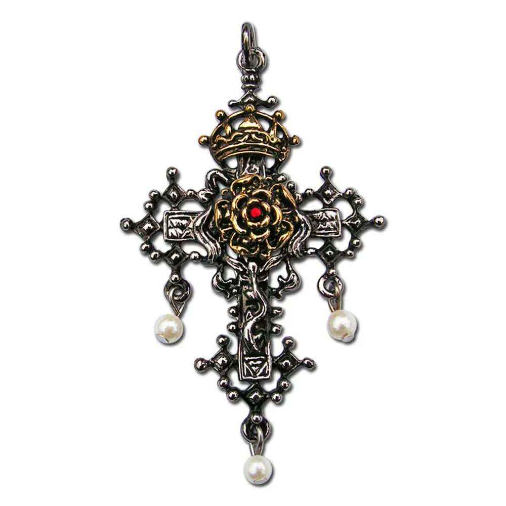 Rosenkreuz von Hampton Court Anhänger Schätze von Albion von Briar - 34x54mm