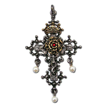 Rosenkreuz von Hampton Court Anhänger Schätze von Albion von Briar - 34x54mm