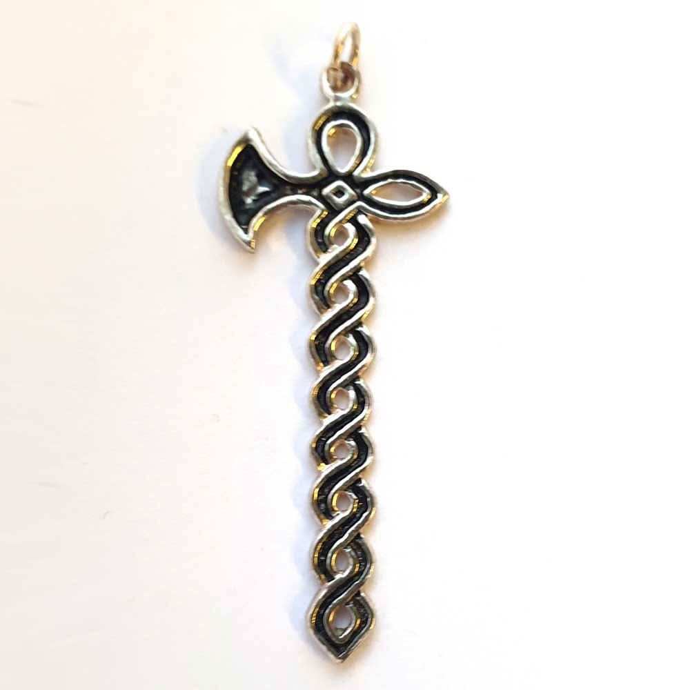 Scathatch`s Axt Schmuck Anhänger 925er Silber 34x17mm - Firma Holzenplotz - Silberketten - Goldketten.de