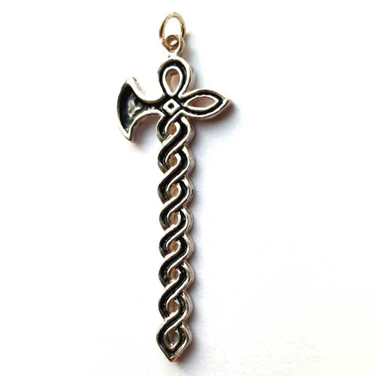 Scathatch`s Axt Schmuck Anhänger 925er Silber 34x17mm - Firma Holzenplotz - Silberketten - Goldketten.de