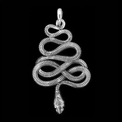 Schlange Schmuck Anhänger 925er Silber - Schlangen 
