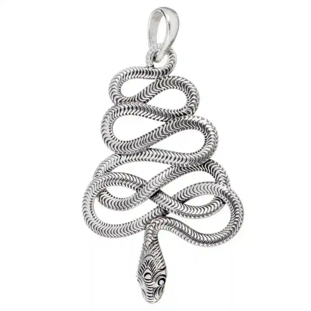 Schlange Schmuck Anhänger 925er Silber - Schlangen 