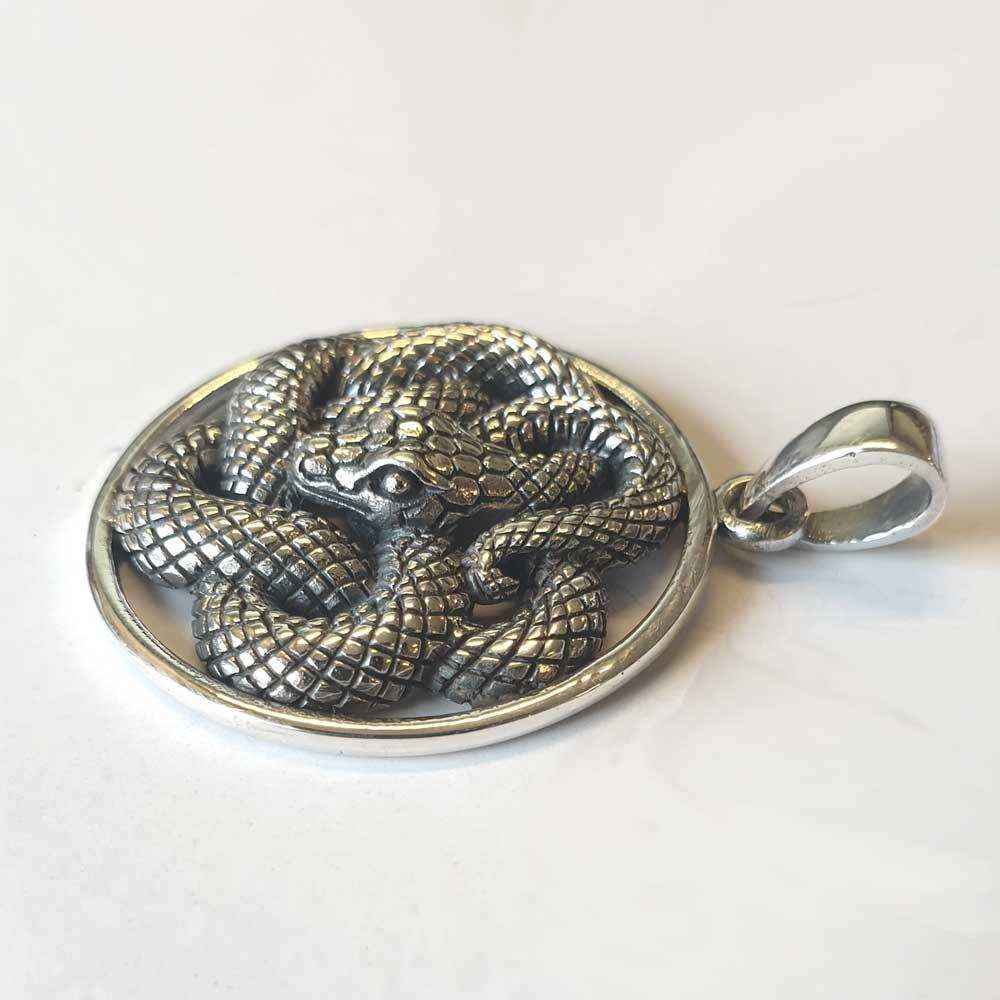 Schlangen Anhänger Schmuck 925er Silber keltischer Knoten - Firma Holzenplotz - Silberketten-Goldketten.de 